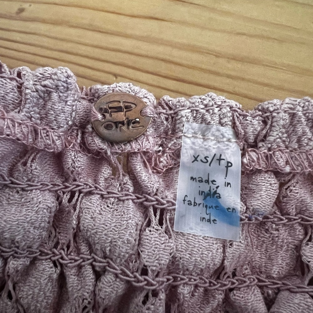 Free People FP One Adella Burnout Dress Pink NWOT JB - Picture 6 of 12